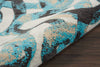 Nourison Studio Nyc Collection OM004 Midnight Teal Area Rug by Design T' R