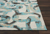 Nourison Studio Nyc Collection OM004 Midnight Teal Area Rug by Design Detail Image