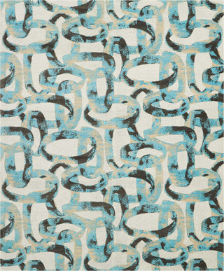 Nourison Studio Nyc Collection OM004 Midnight Teal Area Rug by Design Main Image