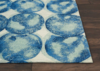 Nourison Studio Nyc Collection OM005 Aqua/Navy Area Rug by Design Detail Image