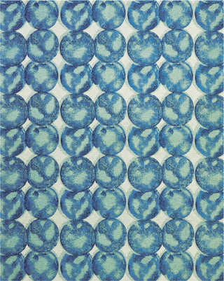 Nourison Studio Nyc Collection OM005 Aqua/Navy Area Rug by Design Main Image