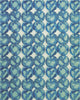 Nourison Studio Nyc Collection OM005 Aqua/Navy Area Rug by Design 8' X 10'
