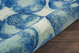 Nourison Studio Nyc Collection OM005 Aqua/Navy Area Rug by Design Texture Image