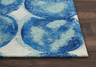 Nourison Studio Nyc Collection OM005 Aqua/Navy Area Rug by Design Detail Image