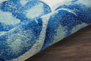 Nourison Studio Nyc Collection OM005 Aqua/Navy Area Rug by Design Texture Image