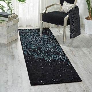 Nourison Opaline OPA06 Midnight Blue Area Rug Room Image