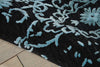 Nourison Opaline OPA06 Midnight Blue Area Rug Detail Image