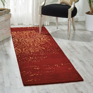 Nourison Opaline OPA08 Fire Area Rug Room Image