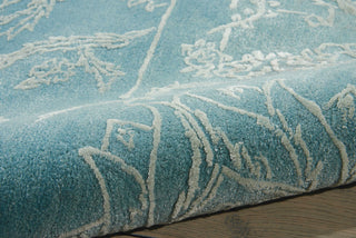 Nourison Opaline OPA12 Aqua Area Rug Detail Image