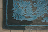 Nourison Opaline OPA12 Charcoal Blue Area Rug Corner Image