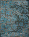 Nourison Opaline OPA12 Charcoal Blue Area Rug 7'9'' X 9'9''