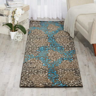 Nourison Opaline OPA13 Charcoal Area Rug Room Image