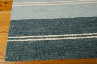 Nourison Oxford OXFD1 Seaglass Area Rug by Barclay Butera 5' X 7' Corner Shot
