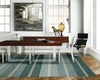 Nourison Oxford OXFD1 Seaglass Area Rug by Barclay Butera 5' X 7' Living Space Shot Feature