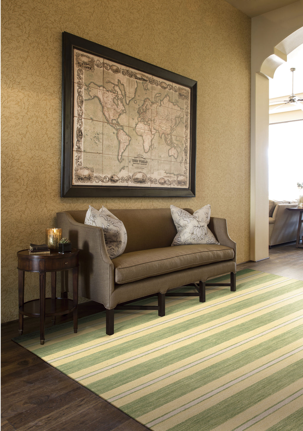 Nourison Oxford OXFD4 Chesapeake Area Rug by Barclay Butera 8' X 11' Living Space Shot Feature