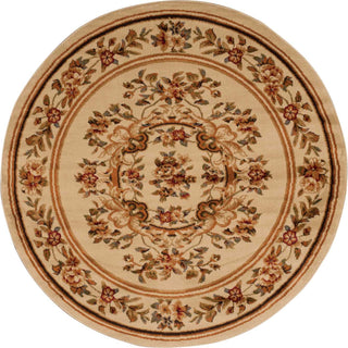 Nourison Paramount PAR37 Beige Area Rug Round Image