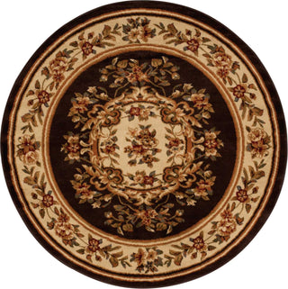 Nourison Paramount PAR37 Chocolate Area Rug Round Image