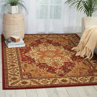 Nourison Paramount PAR05 Gold Area Rug Room Image Feature