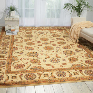 Nourison Paramount PAR09 Beige Area Rug Room Image Feature