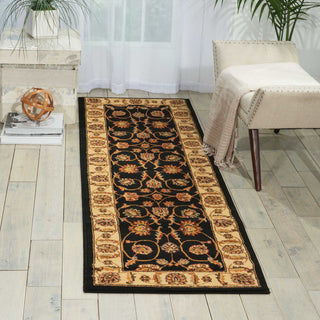 Nourison Paramount PAR09 Black Area Rug Room Image Feature