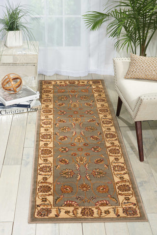 Nourison Paramount PAR09 Blue Area Rug Room Image Feature