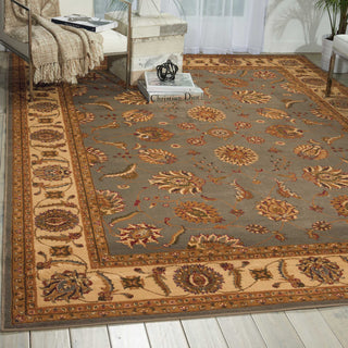 Nourison Paramount PAR09 Blue Area Rug Room Image Feature