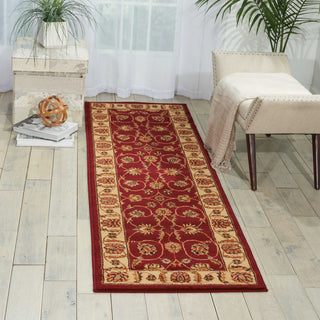 Nourison Paramount PAR09 Red Area Rug Room Image Feature