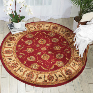 Nourison Paramount PAR09 Red Area Rug Room Image