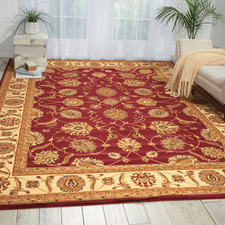 Nourison Paramount PAR09 Red Area Rug Room Image Feature