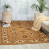 Nourison Paramount PAR18 Gold Area Rug Room Image Feature