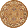 Nourison Paramount PAR18 Gold Area Rug 5'3'' X 5'3'' Round