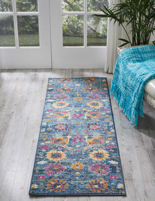 Nourison Passion PSN01 Denim Area Rug Room Image