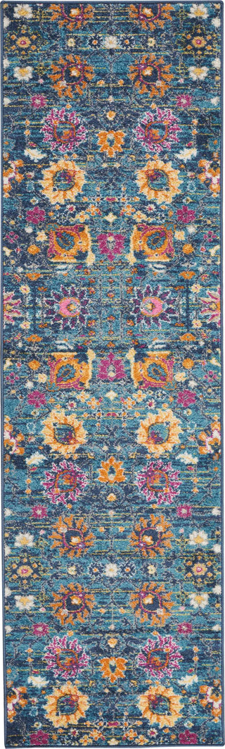 Nourison Passion PSN01 Denim Area Rug 2'2'' X 7'6'' Runner