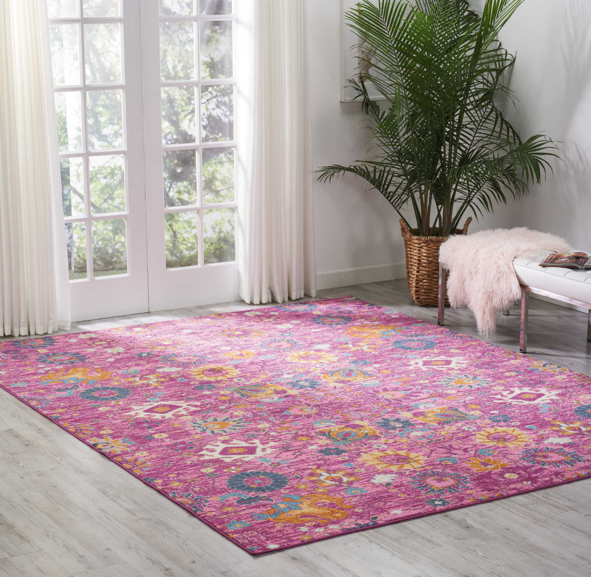 Fuchsia Rugs Nourison Passion PSN01 Fuchsia Area Rug – Incredible Rugs and Decor
