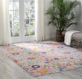 Nourison Passion PSN01 Silver Area Rug Room Image