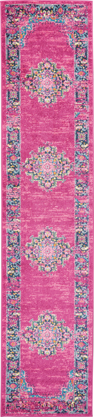 Nourison Passion PSN03 Fuchsia Area Rug 2' X 10'