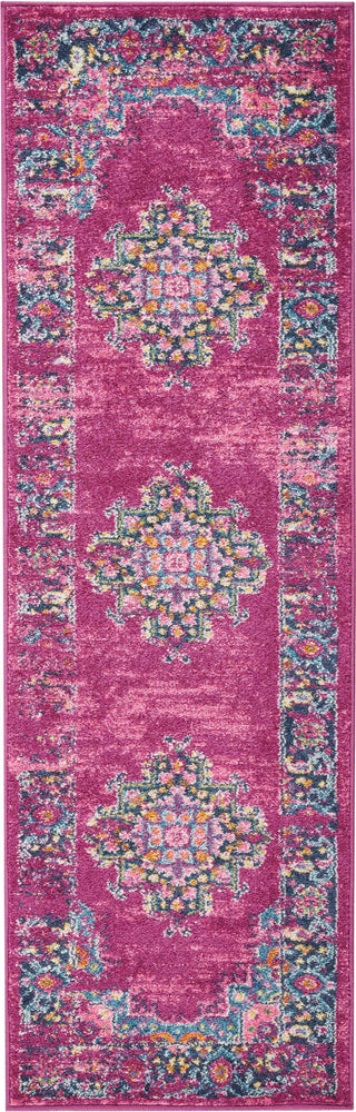 Nourison Passion PSN03 Fuchsia Area Rug 1'10'' X 6' Runner