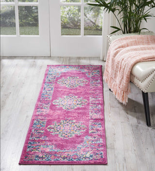 Nourison Passion PSN03 Fuchsia Area Rug Room Image