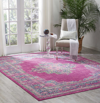 Nourison Passion PSN03 Fuchsia Area Rug Room Image