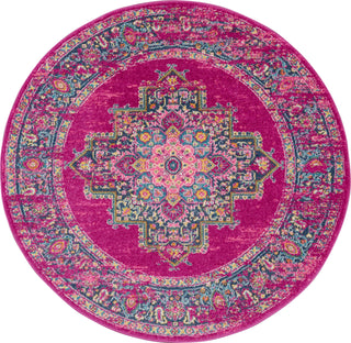 Nourison Passion PSN03 Fuchsia Area Rug 5' Rnd