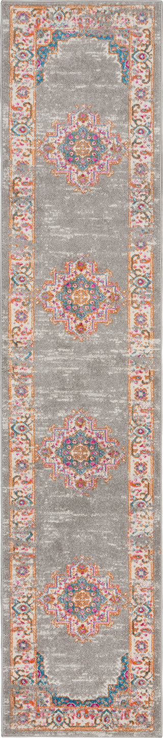 Nourison Passion PSN03 Grey Area Rug 2' X 10'