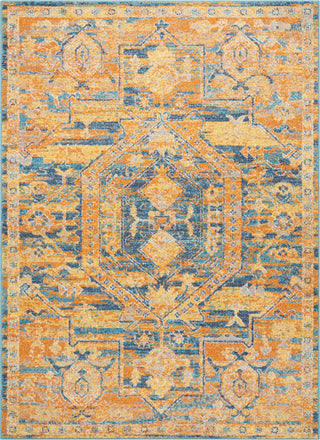 Nourison Passion PSN07 Teal/Sun Area Rug main image