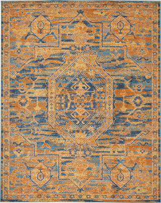 Nourison Passion PSN07 Teal/Sun Area Rug 8' X 10'