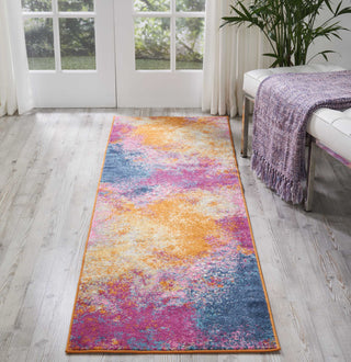 Nourison Passion PSN10 Sunburst Area Rug Room Scene 4