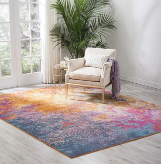 Nourison Passion PSN10 Sunburst Area Rug Room Scene 3