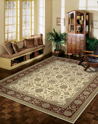 Nourison Persian Crown PC001 Cream Area Rug 8' X 11' Living Space Shot Feature