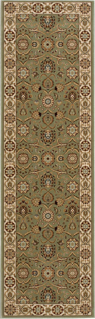 Nourison Persian Crown PC001 Green Area Rug Corner Image