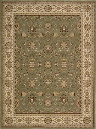 Nourison Persian Crown PC001 Green Area Rug Corner Image