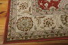 Nourison Persian Crown PC002 Red Area Rug 8' X 11' Corner Shot
