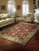 Nourison Persian Crown PC002 Red Area Rug 8' X 11' Living Space Shot Feature